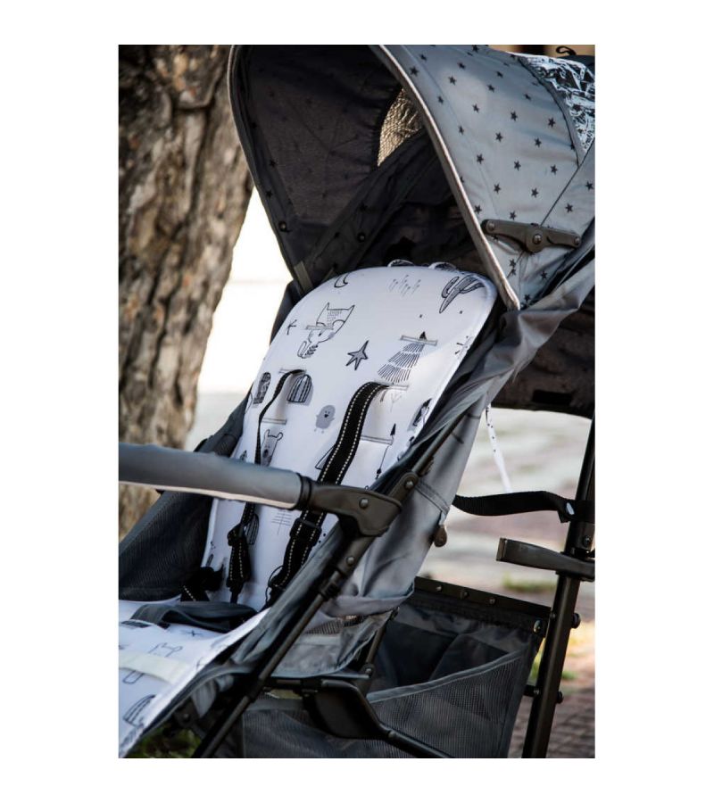 Στρώμα Καροτσιού Μονής Όψεως 35x83 X-TREME BABY Wonder Ivory XT700302