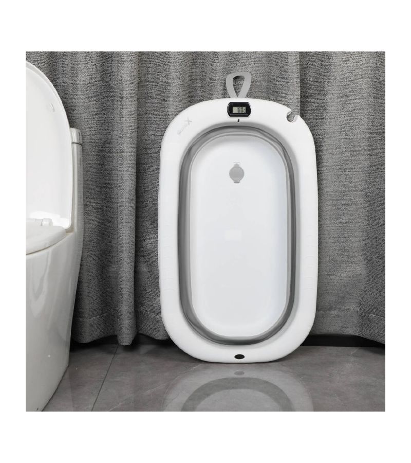 Πτυσσόμενο Μπάνιο X-TREME BABY με θερμόμετρο Grey XT318