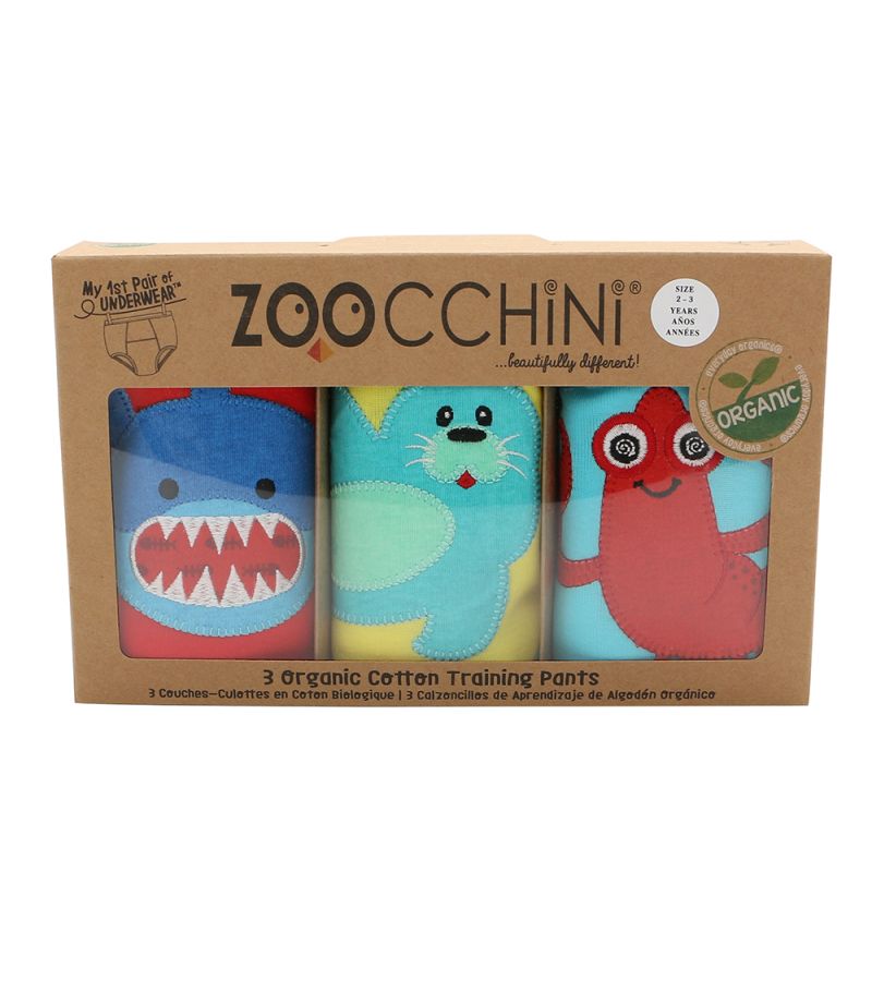 ZOOCCHINI Εκπαιδευτικά Βρακάκια Ocean Pals 3τμχ
