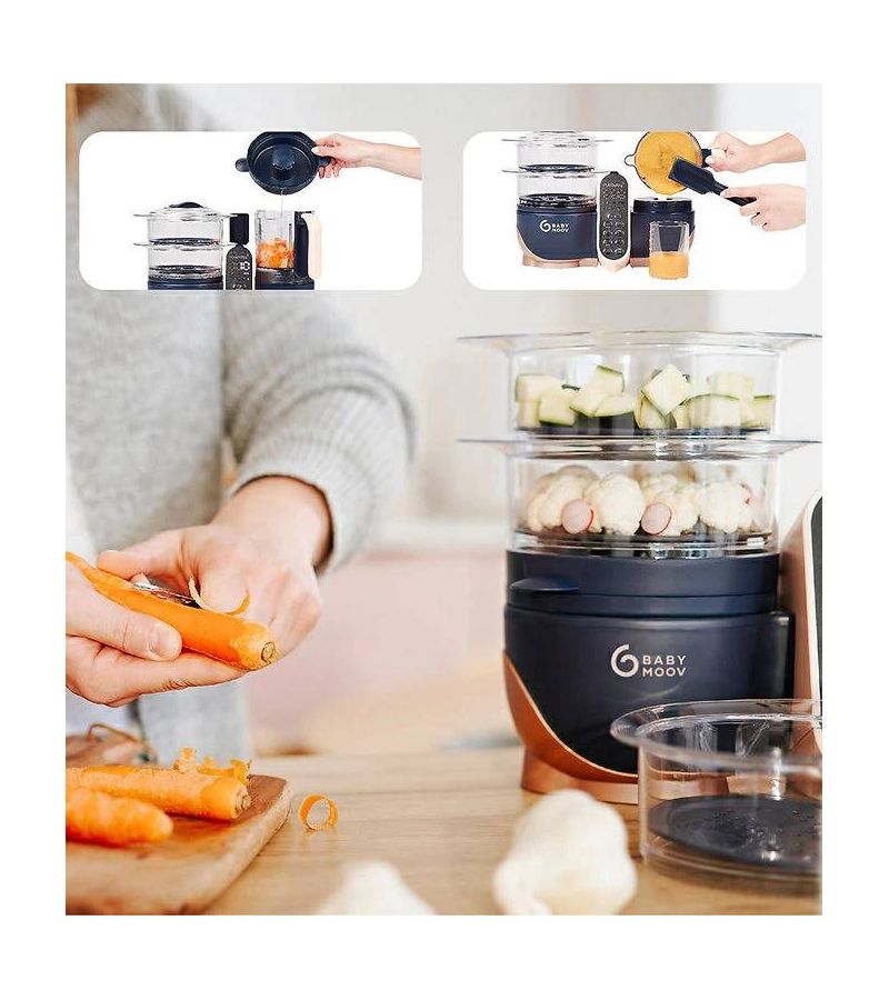 Ατμομάγειρας BABYMOOV 6in1 Nutribaby (+) XL + recipe book 500Watt A001127