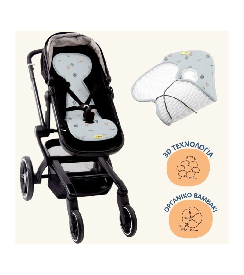 Αντιϊδρωτικό κάλυμμα για καρότσι AEROMOOV Air Layer Airtraffic AL-B-ATC