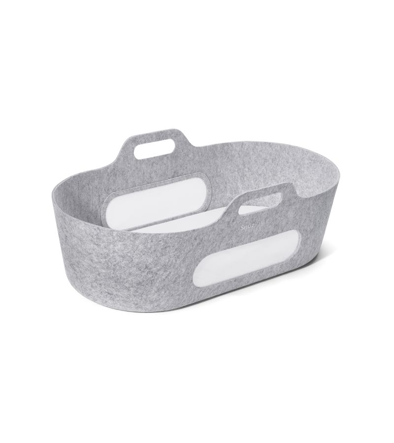 SNUZ ΚΑΛΑΘΟΥΝΑ SNUZBASKIT LIGHT GREY & ΞΥΛΙΝΗ ΒΑΣΗ DOVE GSFSB001AA