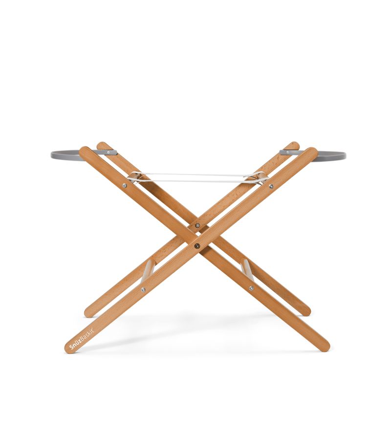 SNUZ ΚΑΛΑΘΟΥΝΑ SNUZBASKIT LIGHT GREY & ΞΥΛΙΝΗ ΒΑΣΗ NATURAL GSFSB001AB
