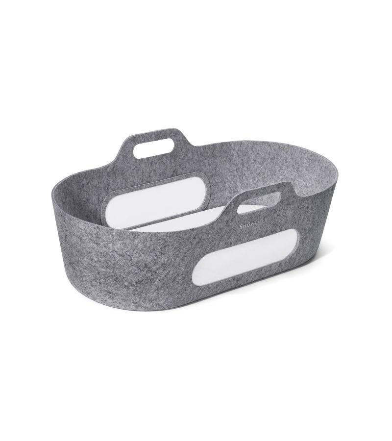 SNUZ ΚΑΛΑΘΟΥΝΑ SNUZBASKIT DARK GREY & ΞΥΛΙΝΗ ΒΑΣΗ NATURAL GSFSB001BB