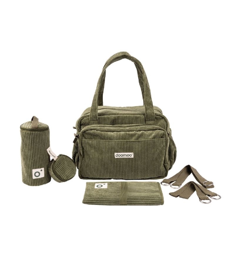 DOOMOO FLUFFY DIAPER BAG KAKHI - ΤΣΑΝΤΑ ΑΛΛΑΞΙΕΡΑ DMFY02
