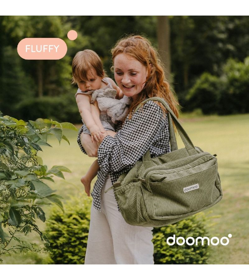 DOOMOO FLUFFY DIAPER BAG KAKHI - ΤΣΑΝΤΑ ΑΛΛΑΞΙΕΡΑ DMFY02