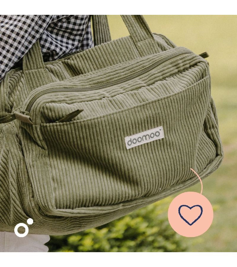 DOOMOO FLUFFY DIAPER BAG KAKHI - ΤΣΑΝΤΑ ΑΛΛΑΞΙΕΡΑ DMFY02