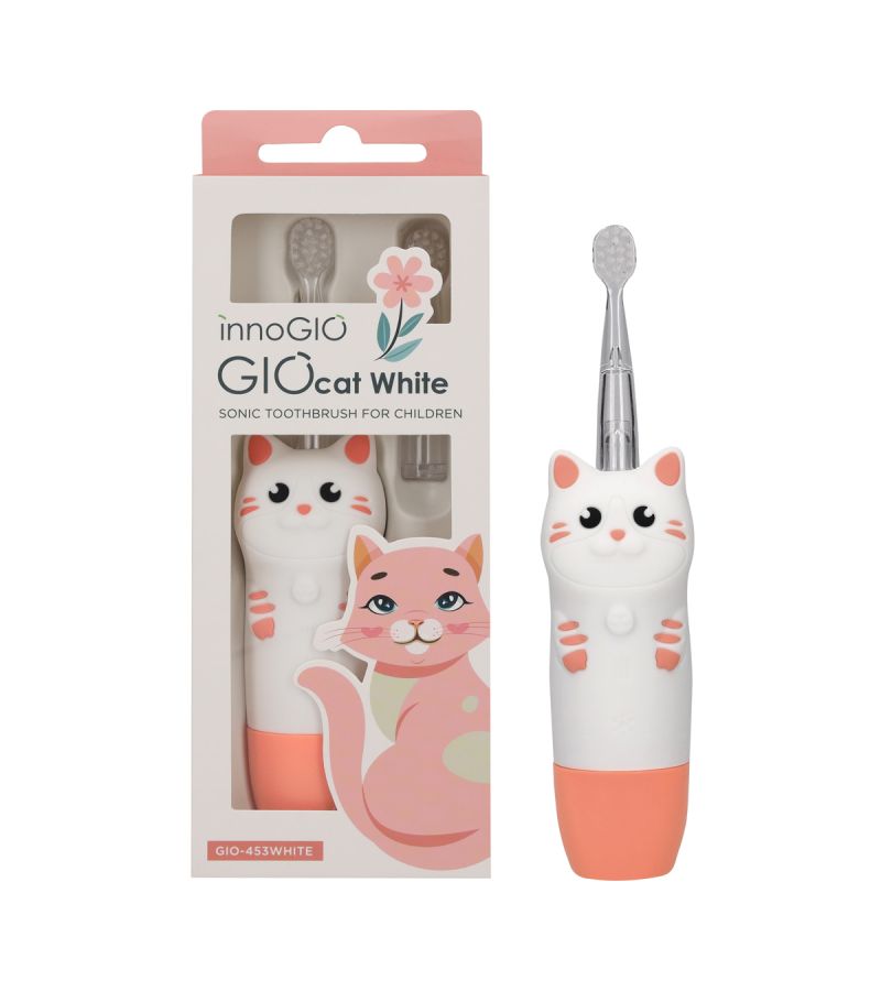 INNOGIO SONIC ΠΑΙΔΙΚΗ ΗΛΕΚΤΡΙΚΗ ΟΔΟΝΤΟΒΟΥΡΤΣΑ GIOCAT WHITE