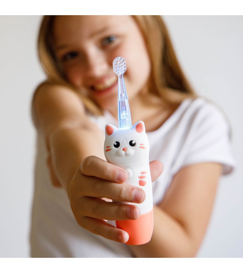 INNOGIO SONIC ΠΑΙΔΙΚΗ ΗΛΕΚΤΡΙΚΗ ΟΔΟΝΤΟΒΟΥΡΤΣΑ GIOCAT WHITE
