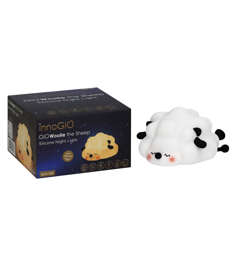 INNOGIO ΦΩΤΙΣΤΙΚΟ ΝΥΧΤΟΣ ΣΙΛΙΚΟΝΗΣ GIO WOOLIE THE SHEEP GIO159