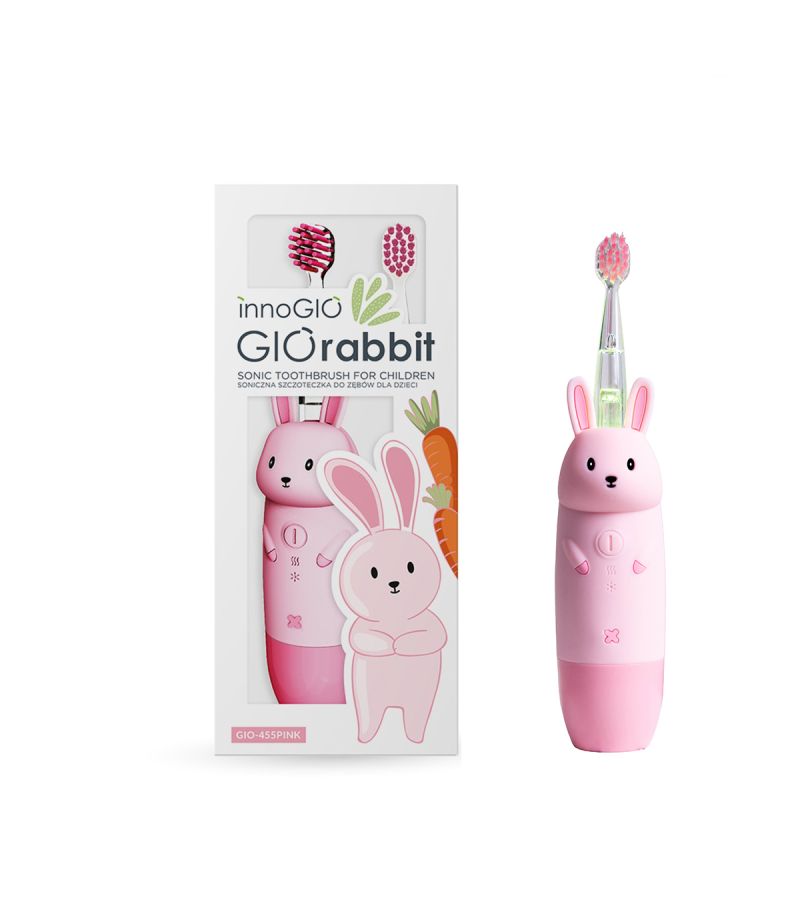 INNOGIO SONIC ΠΑΙΔΙΚΗ ΗΛΕΚΤΡΙΚΗ ΟΔΟΝΤΟΒΟΥΡΤΣΑ GIORABBIT PINK