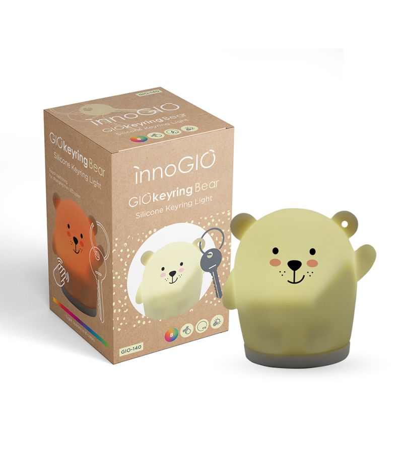 INNOGIO ΜΠΡΕΛΟΚ ΦΩΤΑΚΙ ΣΙΛΙΚΟΝΗΣ GIOKEYRING BEAR GIO150