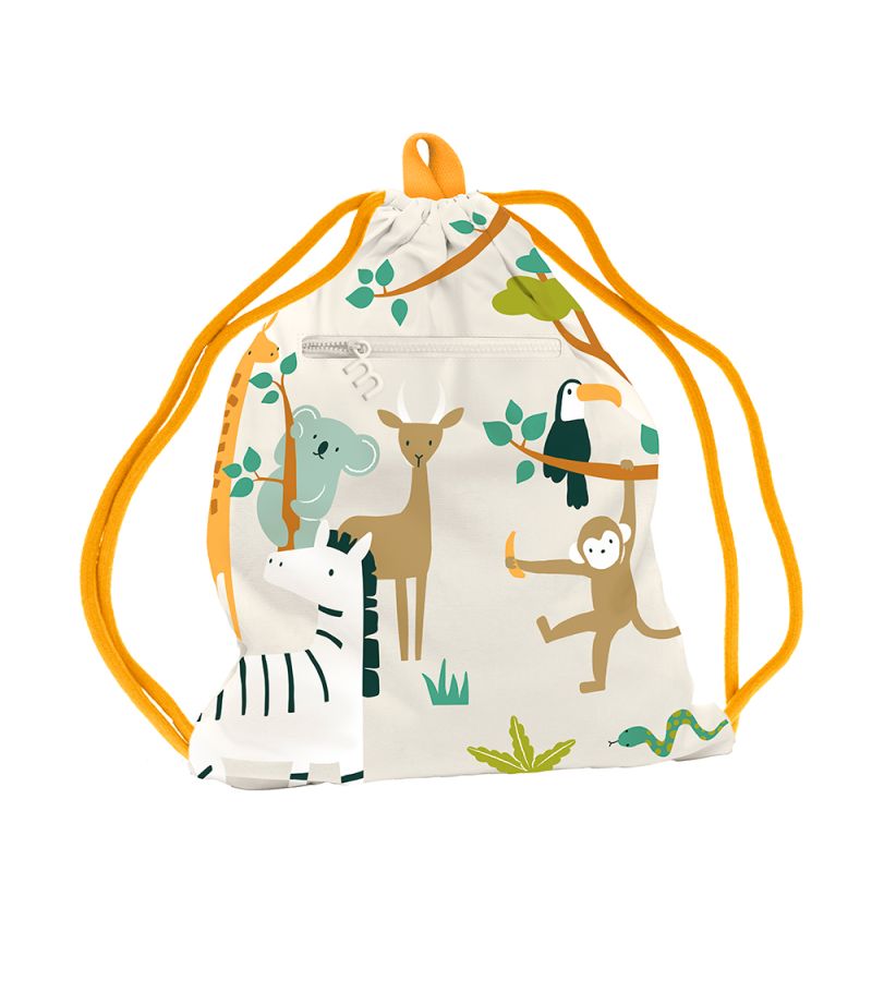 MINILAND ΑΔΙΑΒΡΟΧΟ ΣΑΚΙΔΙΟ ΠΛΑΤΗΣ KIDDIE SACK JUNGLE ML89635