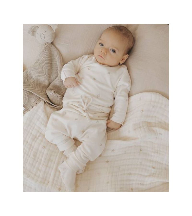 Βρεφικά καλτσοπαντοφλάκια για νεογέννητο από ύφασμα μπαμπού BAMBOOM Animal Friends 108-236