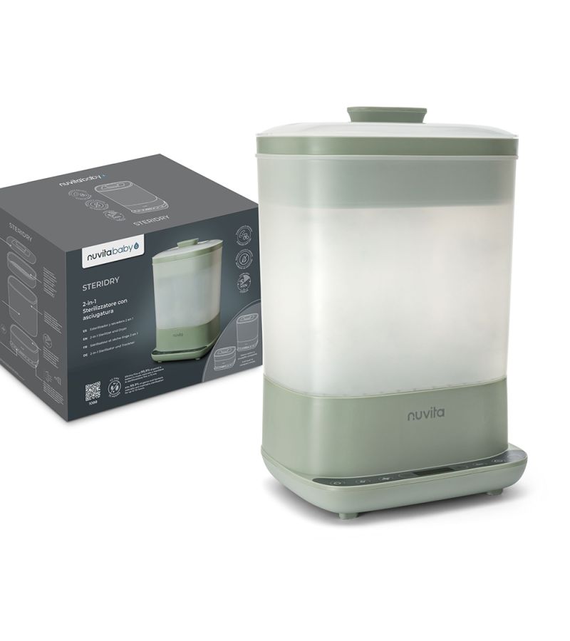 NUVITA SteriDry Digital Αποστειρωτής ατμού κ Στεγνωτήρας μπιμπερό NU-ALST1088
