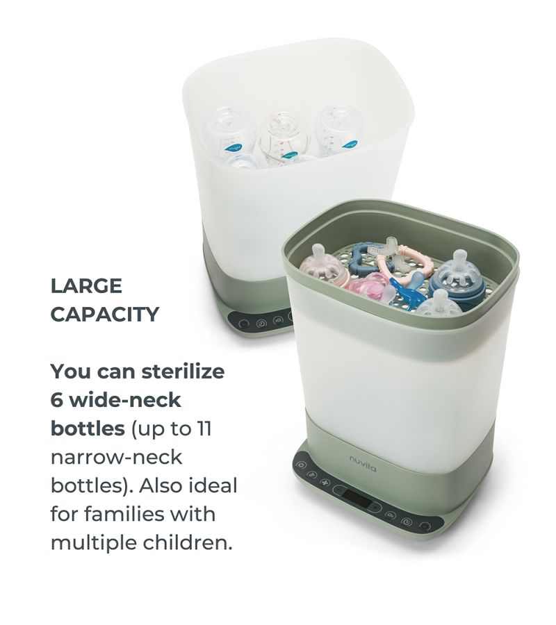 NUVITA SteriDry Digital Αποστειρωτής ατμού κ Στεγνωτήρας μπιμπερό NU-ALST1088