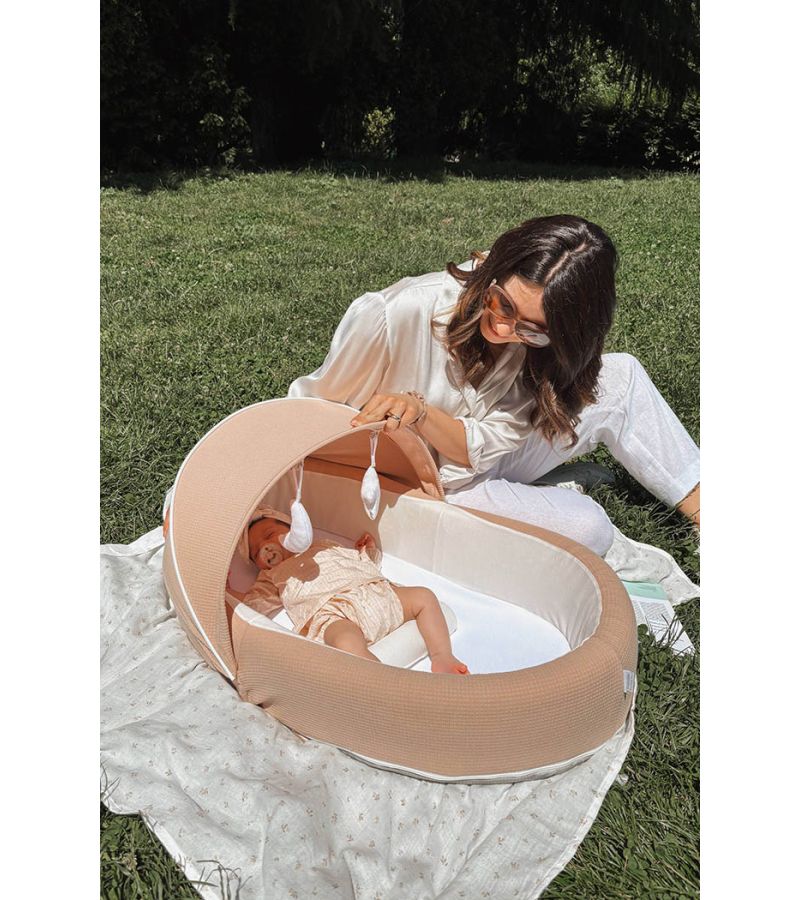 BAMBOOM Φωλιά με τσάντα ταξιδίου 90x56cm Airflow 2.0 Neutral Pink 47