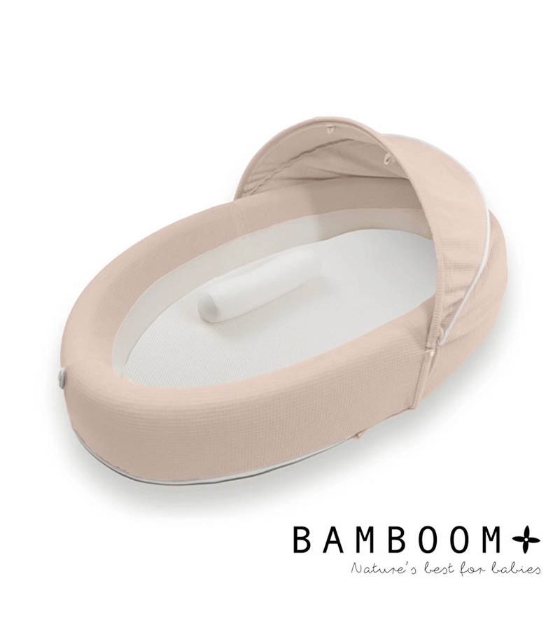 BAMBOOM Φωλιά με τσάντα ταξιδίου 90x56cm Airflow 2.0 Neutral Pink 47