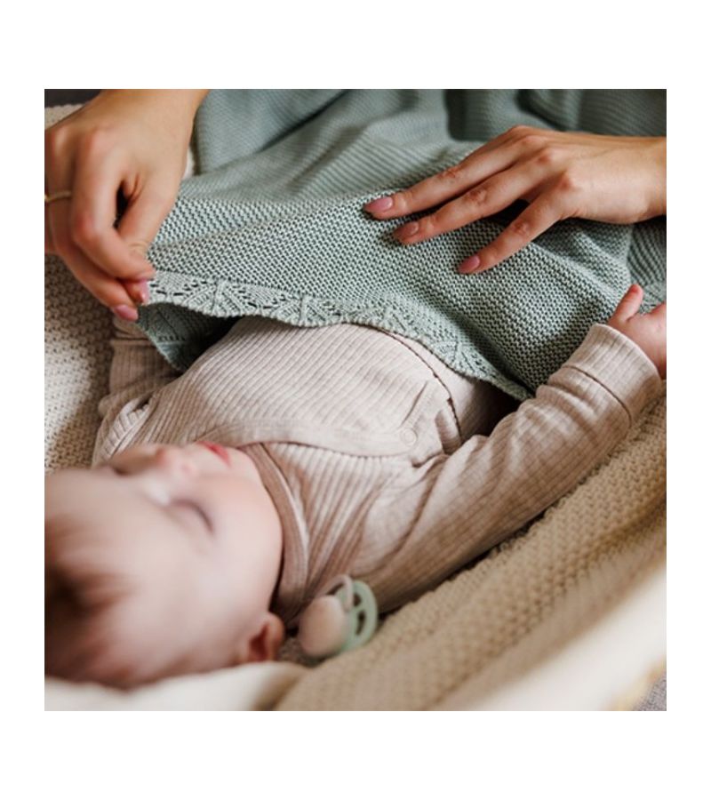 Βρεφική κουβέρτα από μπαμπού BABYONO Green 75x100 BN1674/04