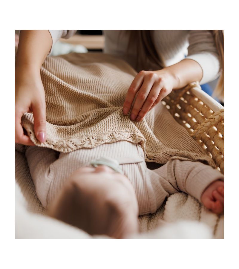 Βρεφική κουβέρτα από μπαμπού BABYONO Beige 75x100 BN1674/02