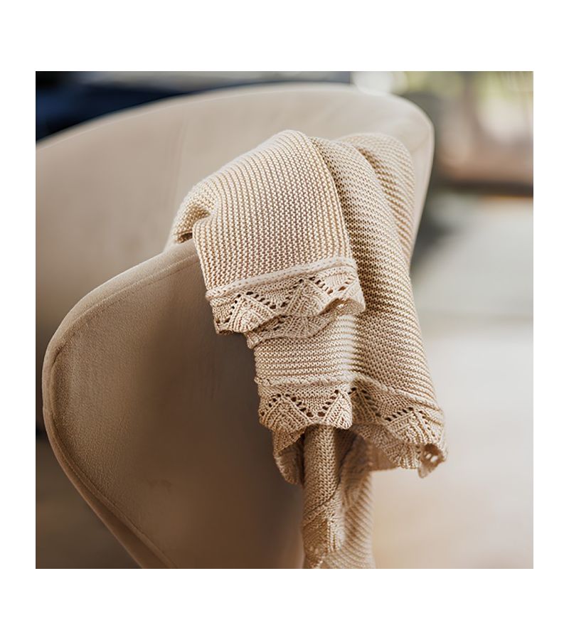 Βρεφική κουβέρτα από μπαμπού BABYONO Beige 75x100 BN1674/02