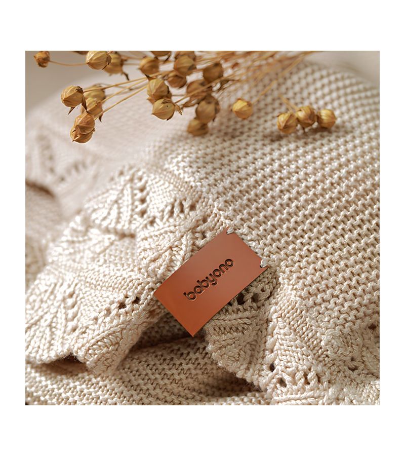 Βρεφική κουβέρτα από μπαμπού BABYONO Beige 75x100 BN1674/02