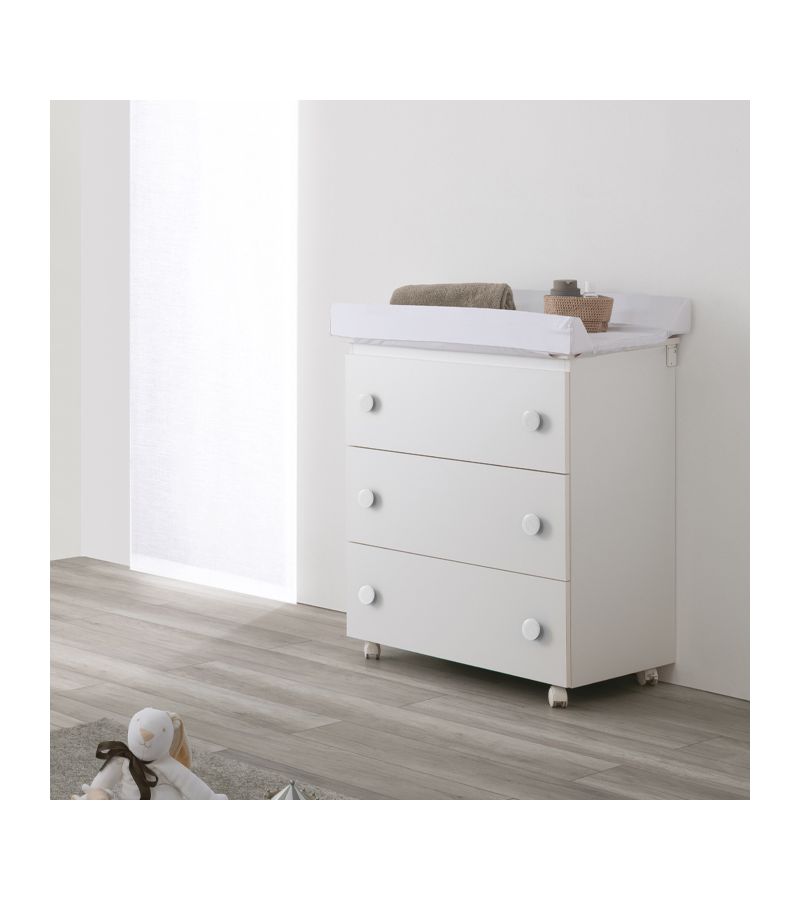 Μπανάκι - αλλαξιέρα PALI Win Bianco 76x45x90cm