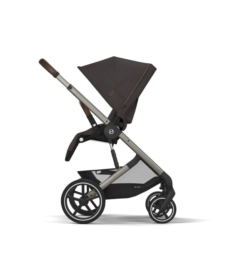 CYBEX Πολυκαρότσι 3in1 Balios S Lux TPE Chocolate Brown με κάθισμα Cloud G i-size Plus Almond Beige