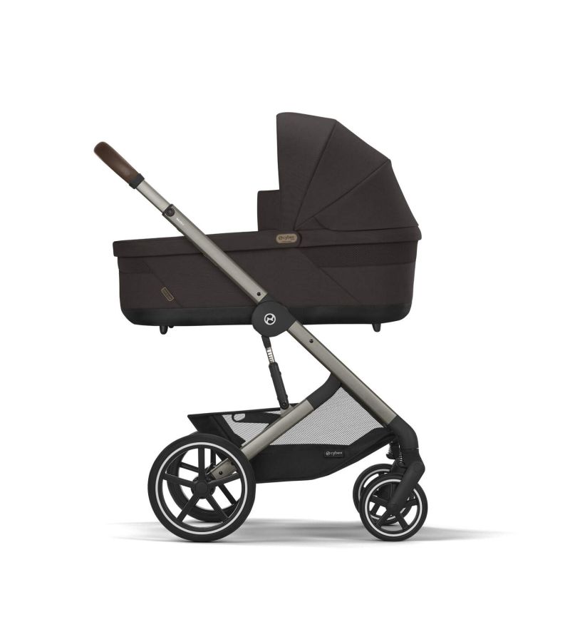 CYBEX Πολυκαρότσι 3in1 Balios S Lux TPE Chocolate Brown με κάθισμα Cloud G i-size Plus Almond Beige