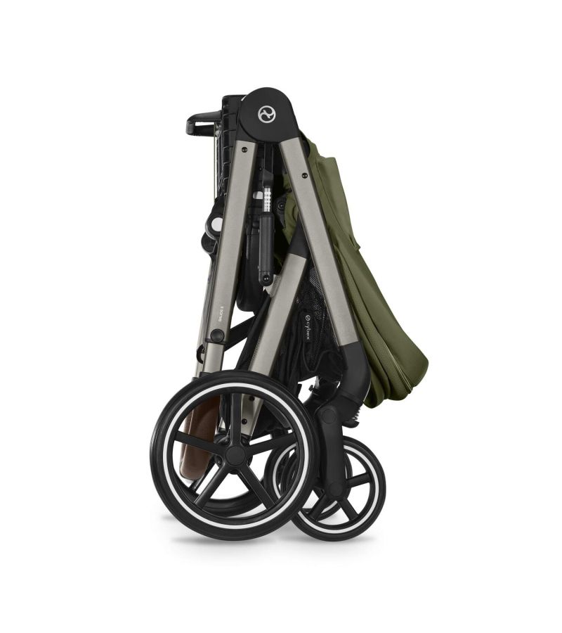 CYBEX Πολυκαρότσι 3in1 Balios S Lux TPE Moss Green με κάθισμα Cloud G i-size Plus Moon Black