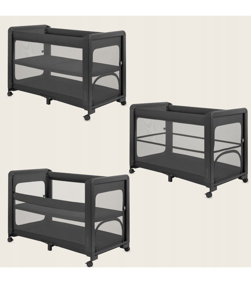 Lionelo Patty – Παιδικό λίκνο & παρκοκρέβατο 5-σε-1 Gray Graphite