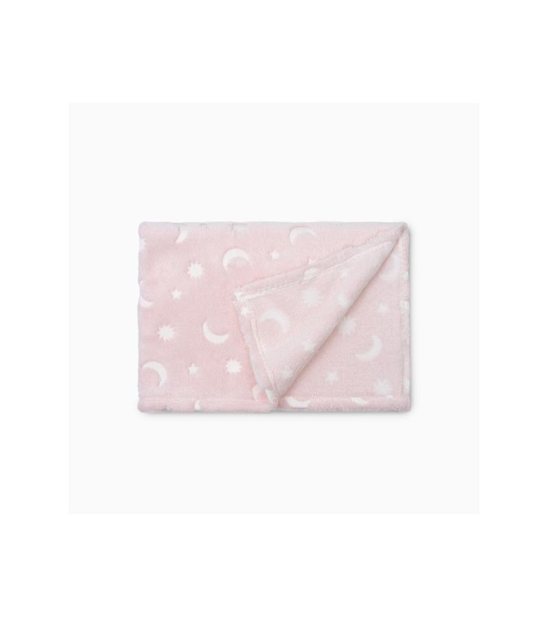 Interbaby Κουβέρτα Αγκαλιάς 80X110 Stars Pink