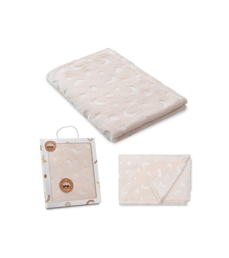 Interbaby Κουβέρτα Αγκαλιάς 80X110 Stars Beige