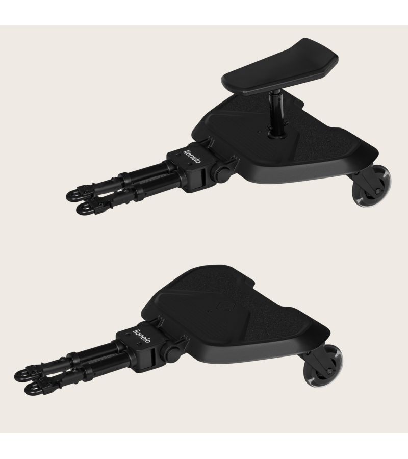 Lionelo Buggy Board Σκαλάκι Καροτσιού Με Κάθισμα Black Onyx