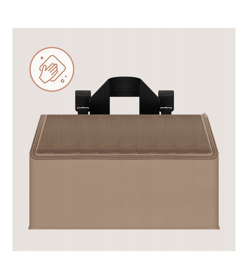 Lionelo Sidepocket Medium Κρεμαστός Οργανωτής για κούνια/παρκοκρέβατο Beige