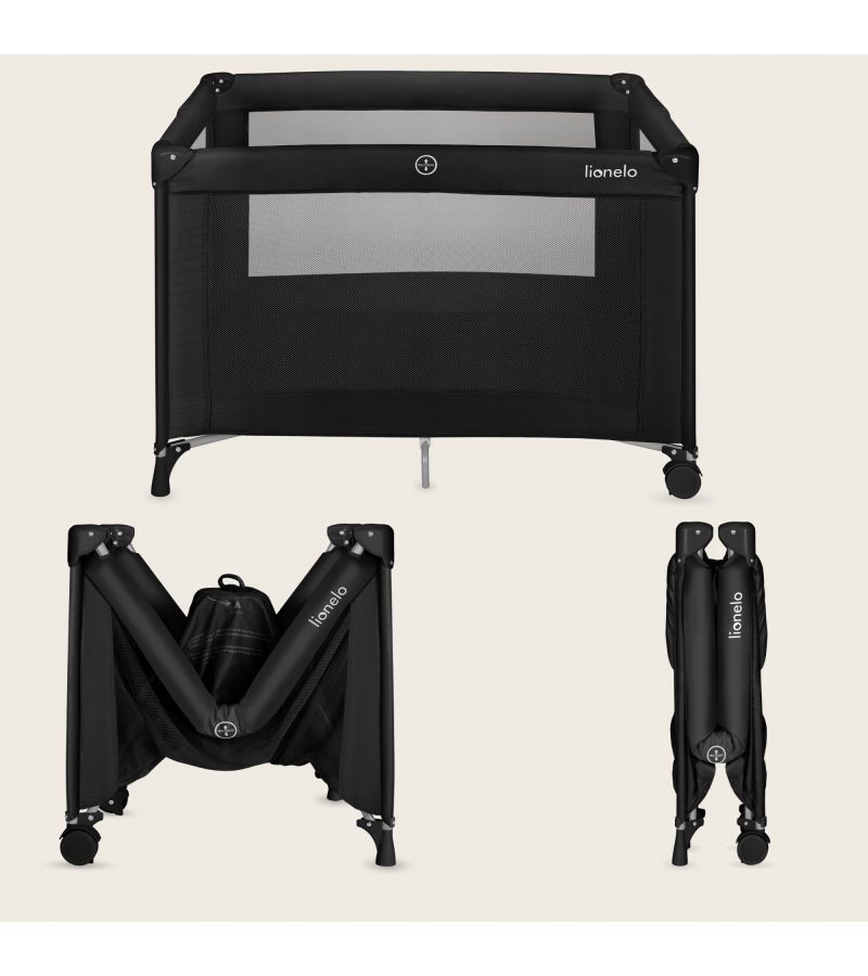 Lionelo Amelie Παρκοκρέβατο 1 Επιπέδoυ Black Carbon