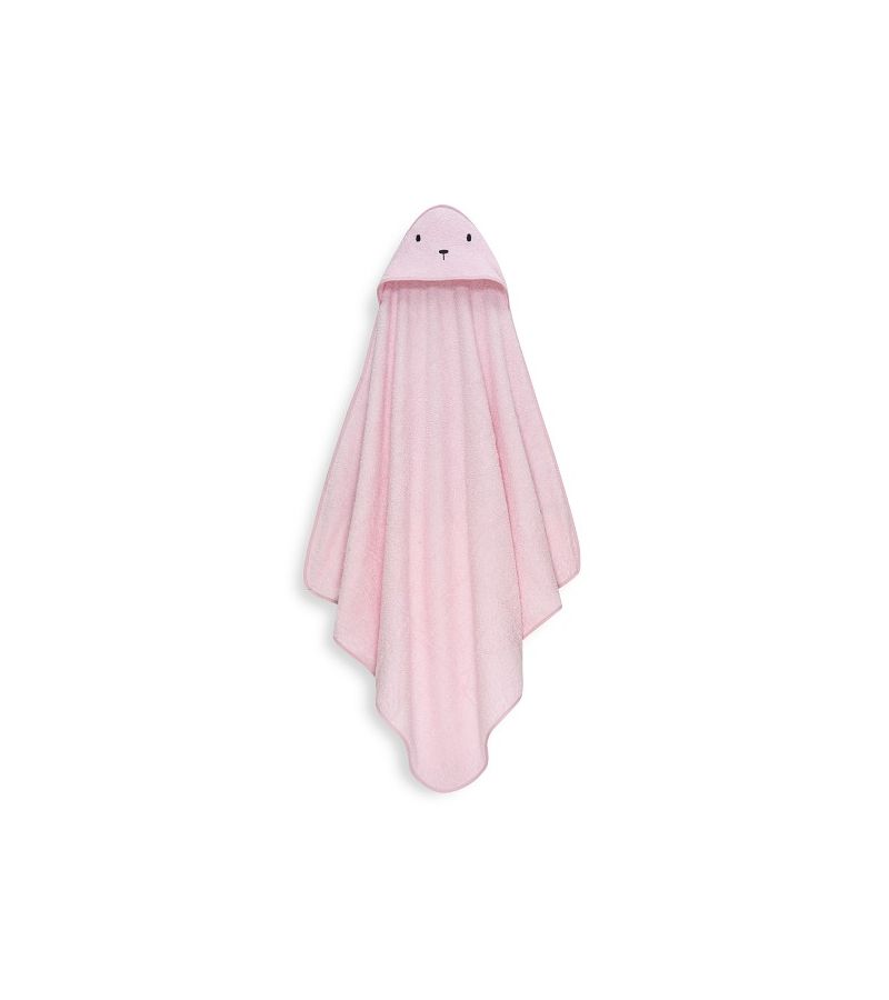 Interbaby Bear Σετ Μπουρνούζι & Πανάκι Παρηγοριάς Μουσελίνας Pink