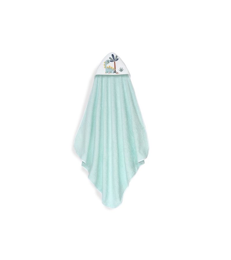Interbaby Dino Μπουρνούζι Κάπα & Καπέλο Μπάνιου Green