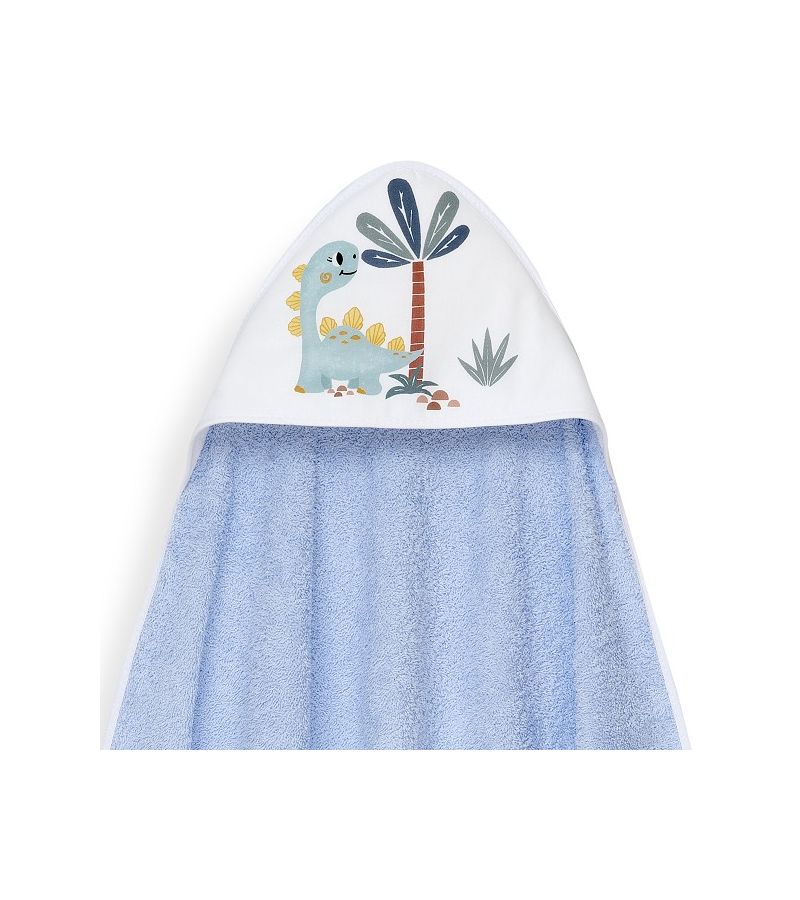 Interbaby Dino Μπουρνούζι Κάπα & Καπέλο Μπάνιου Blue