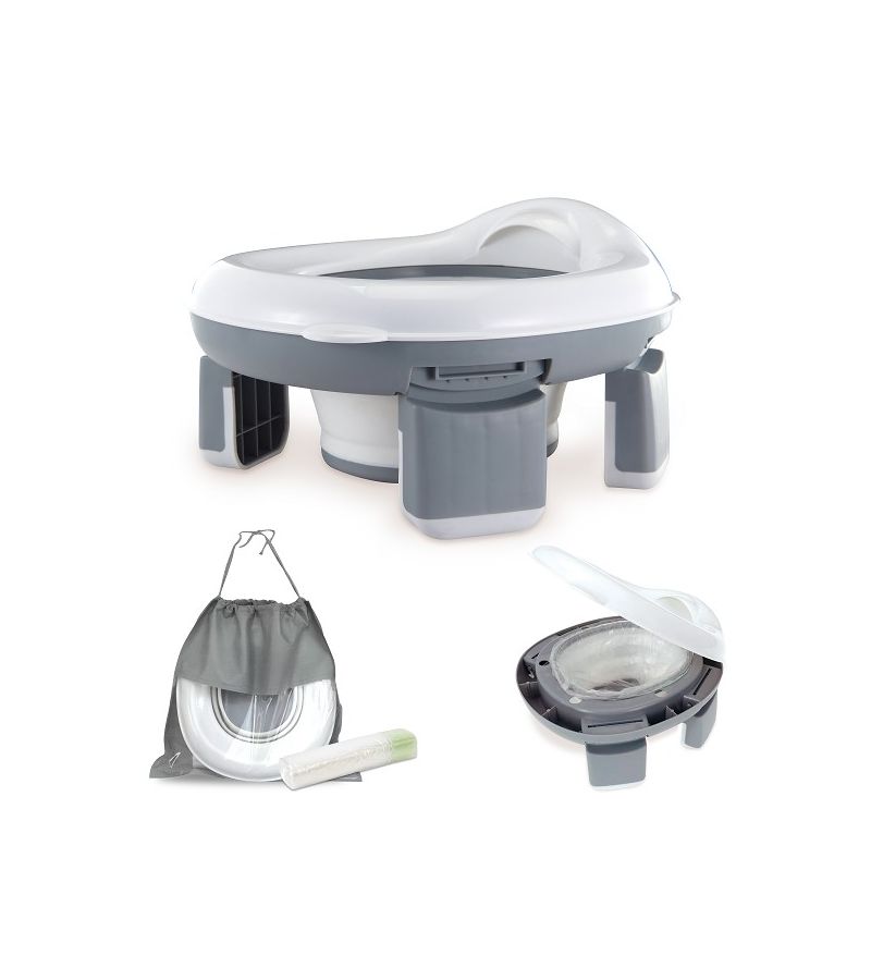 Interbaby Γιο-γιο και Παιδικό Κάθισμα Τουαλέτας White-Grey