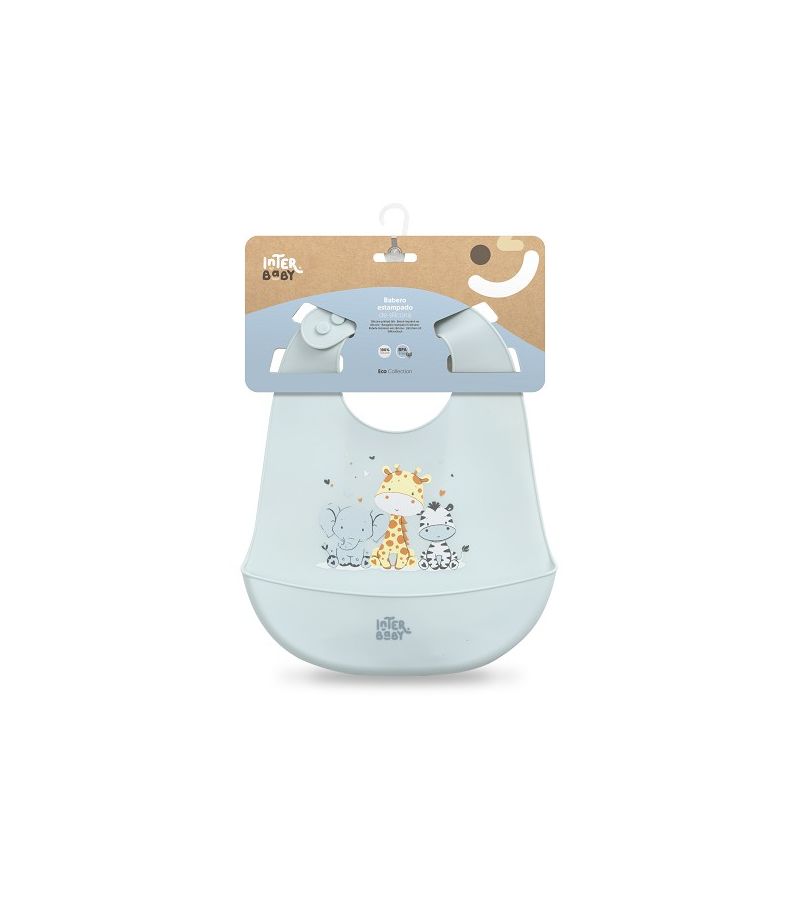 Interbaby Σαλιάρα Σιλικόνης Tres Amigos Blue