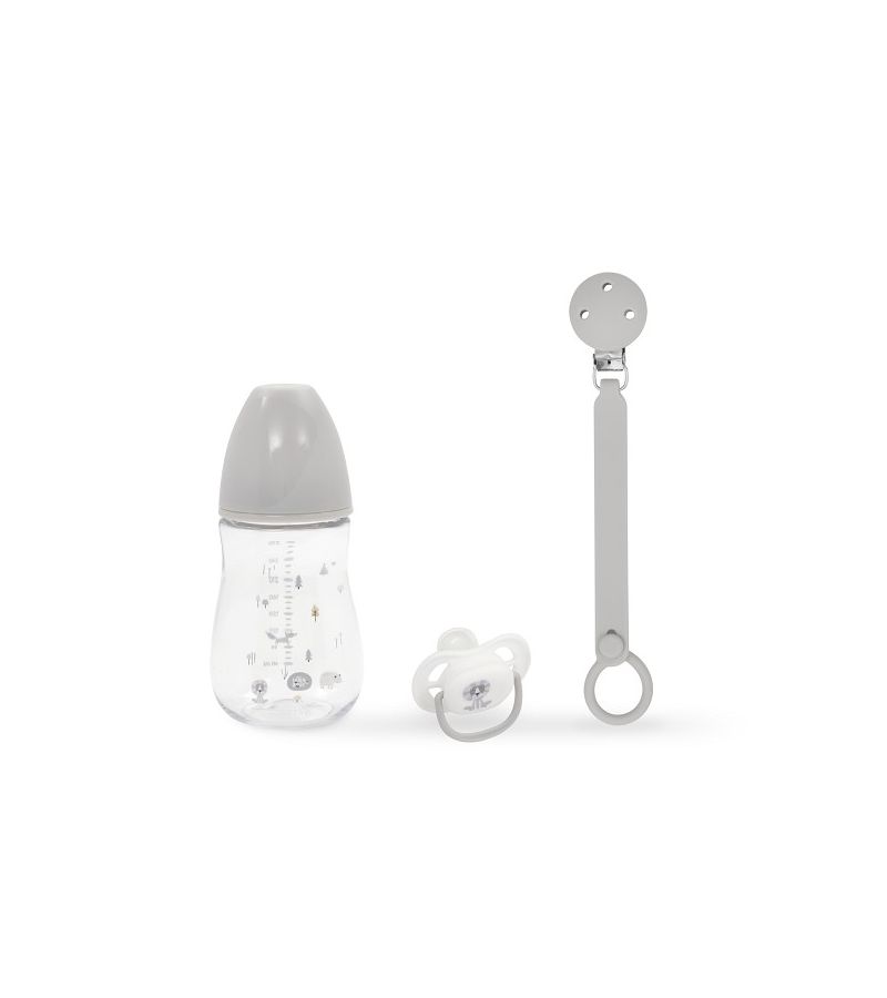 Interbaby Βρεφικό Σετ Δώρου 3 τμχ Grey