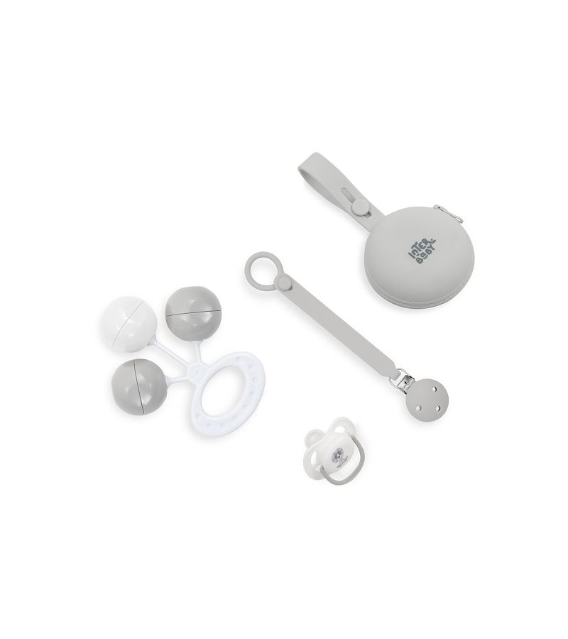 Interbaby Βρεφικό Σετ Δώρου 4τμχ Grey