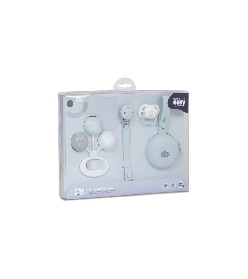 Interbaby Βρεφικό Σετ Δώρου 4τμχ  Blue