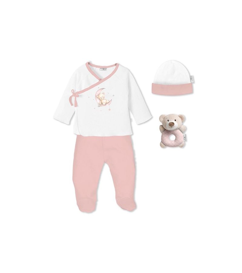 Don Algodon Bear Σετ Δώρου 4 τμχ (0-6 μηνών) Pink