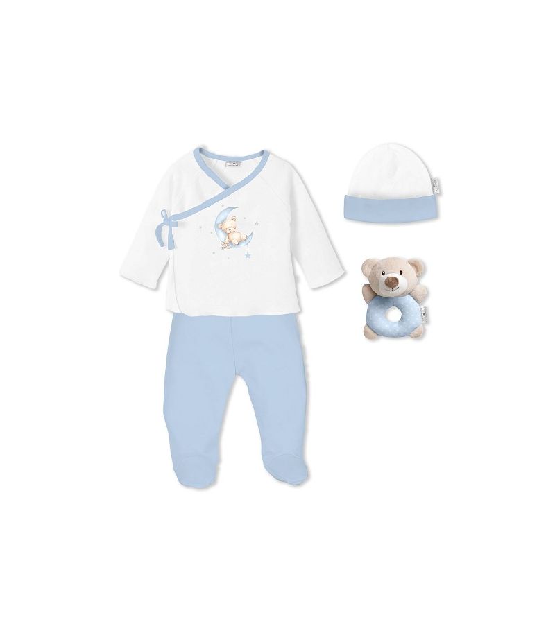Don Algodon Bear Σετ Δώρου 4 τμχ (0-6 μηνών) Blue