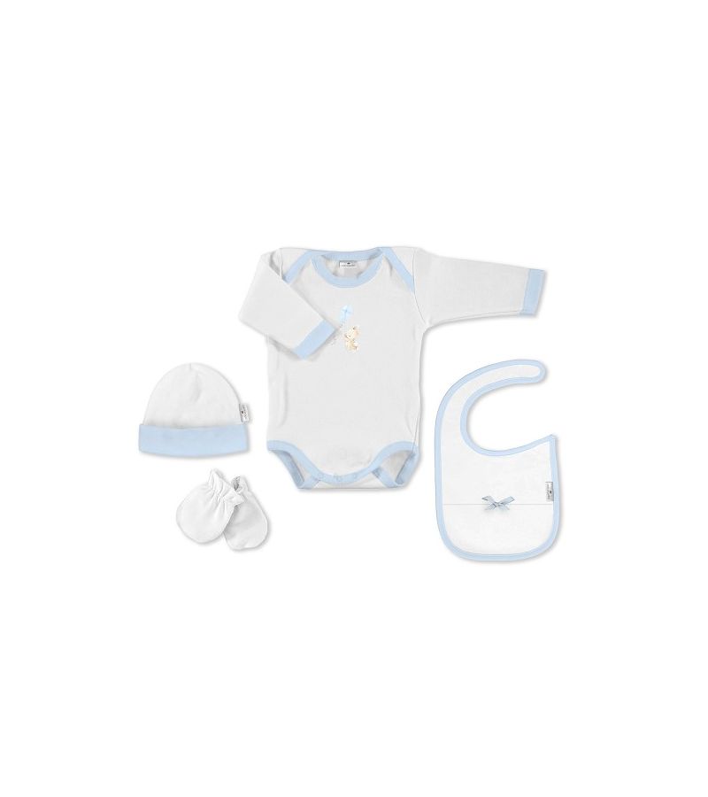 Don Algodon Bunny Σετ Δώρου 5 τμχ (0-6 μηνών) Blue