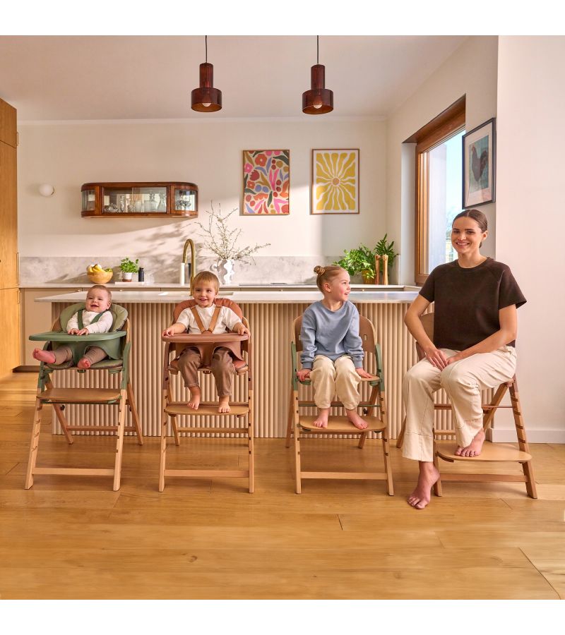 Lionelo Megan Καρεκλάκι Φαγητού 3 σε 1 Gray Wood