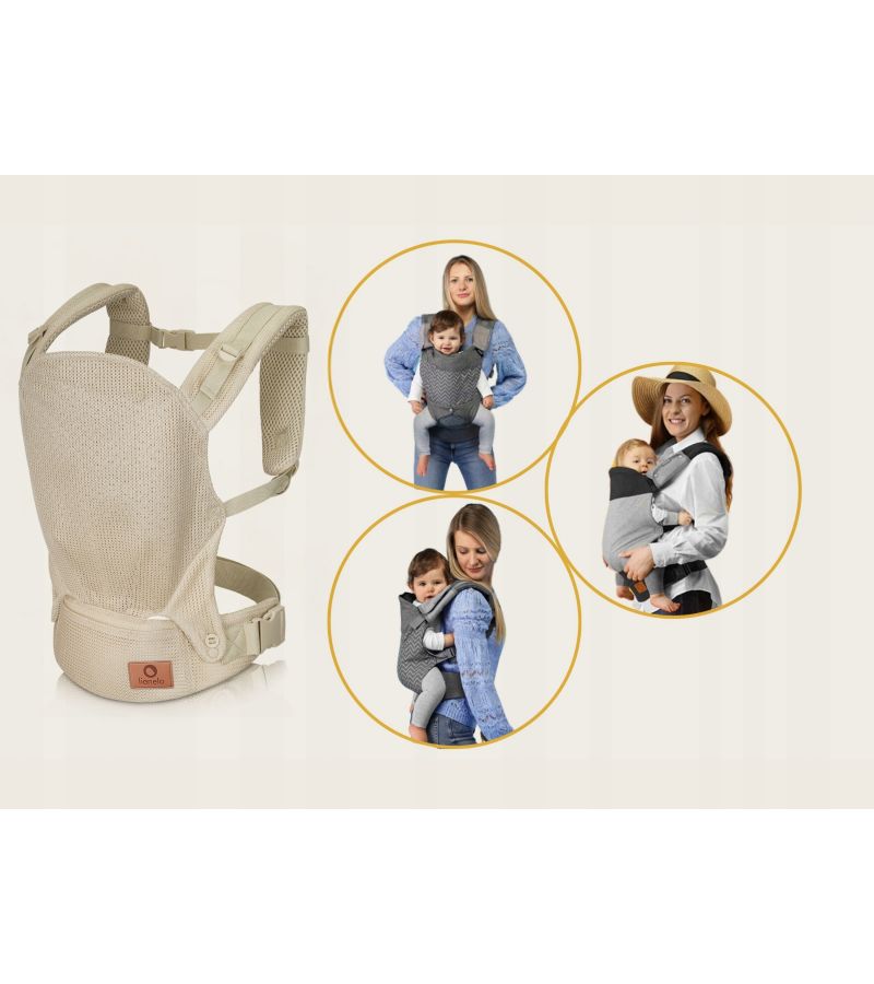 Lionelo Margareet Air Εργονομικός Μάρσιπος Έως 20Kg Beige