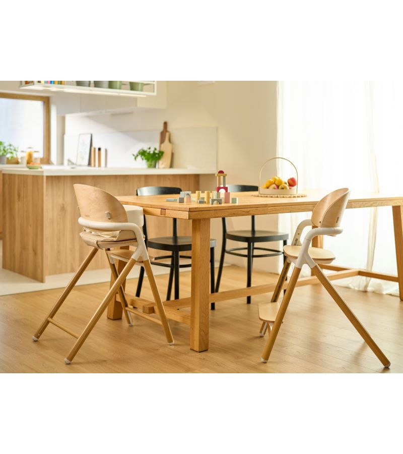 Lionelo Celia Καρεκλάκι φαγητού 3 σε 1 White Natural Wood